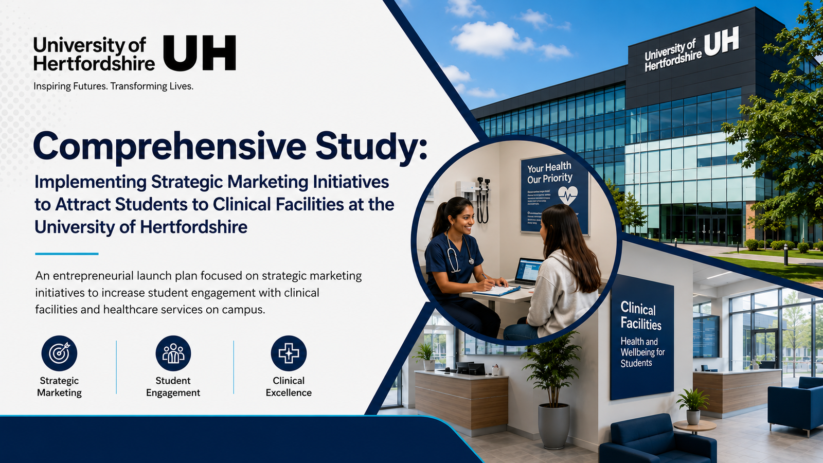 Comprehensive Study: Implementing Strategic Marketing Initiatives to Attract Students to Clinical Facilities at the University of Hertfordshire